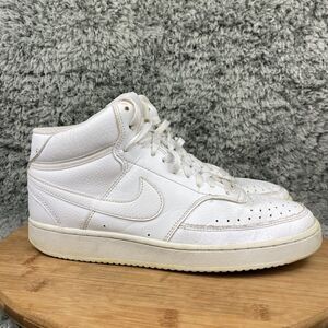 Nike Air Court Vision Mid Shoes Classic White Sneakers Women's 9.5 CD5436-100